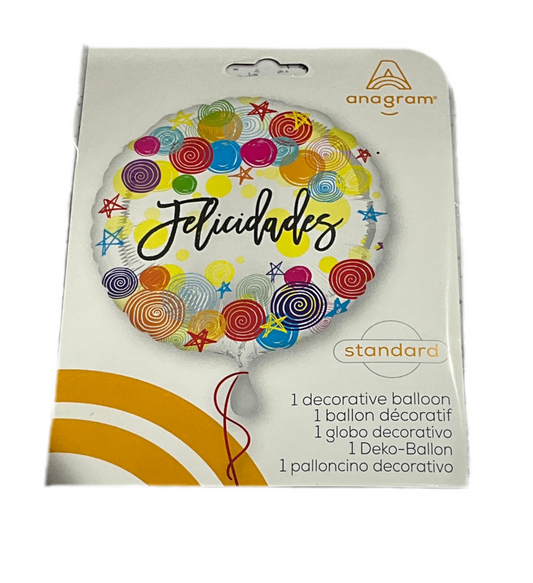 MYLAR 18” FELICIDADES