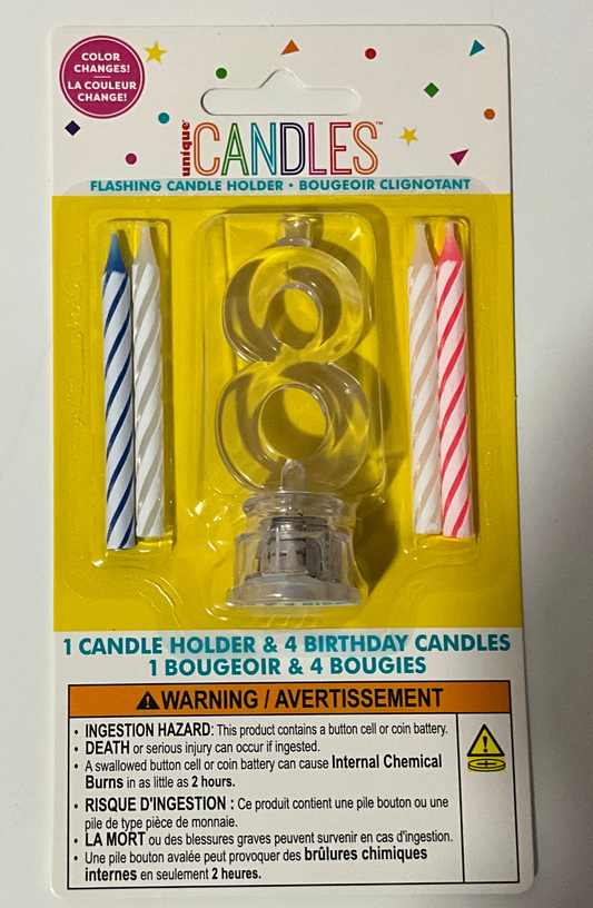 FLASHING CANDLE HOLDER #8