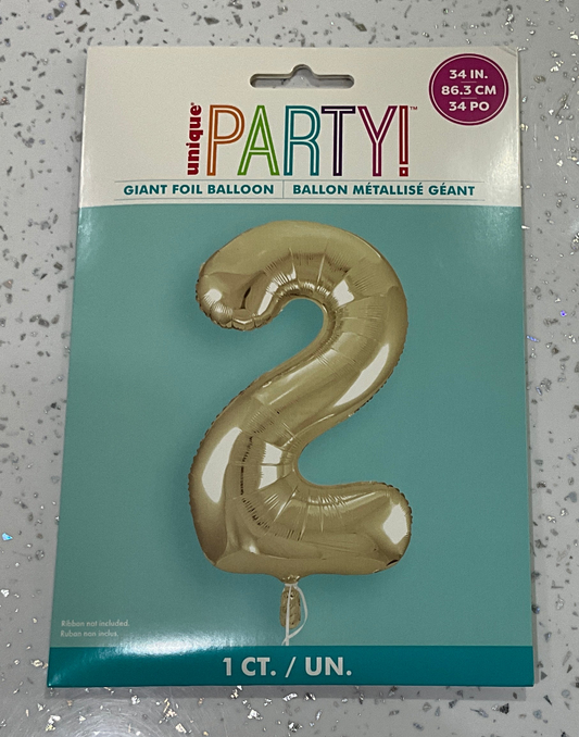 UNIQUE NUMBER  2 LIGHT GOLD