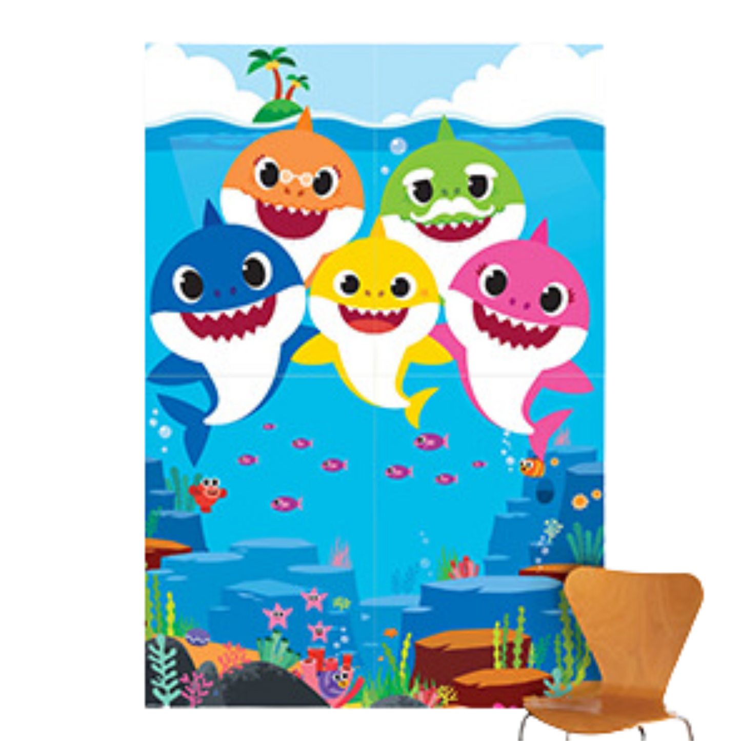 Baby Shark Backdrop/ telon de fondo