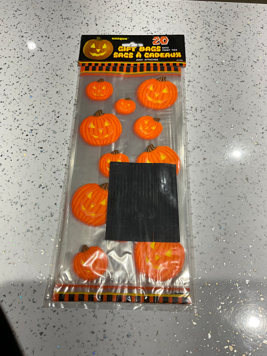 GIFT BAGS CALABAZAS HALLOWEEN 20CT