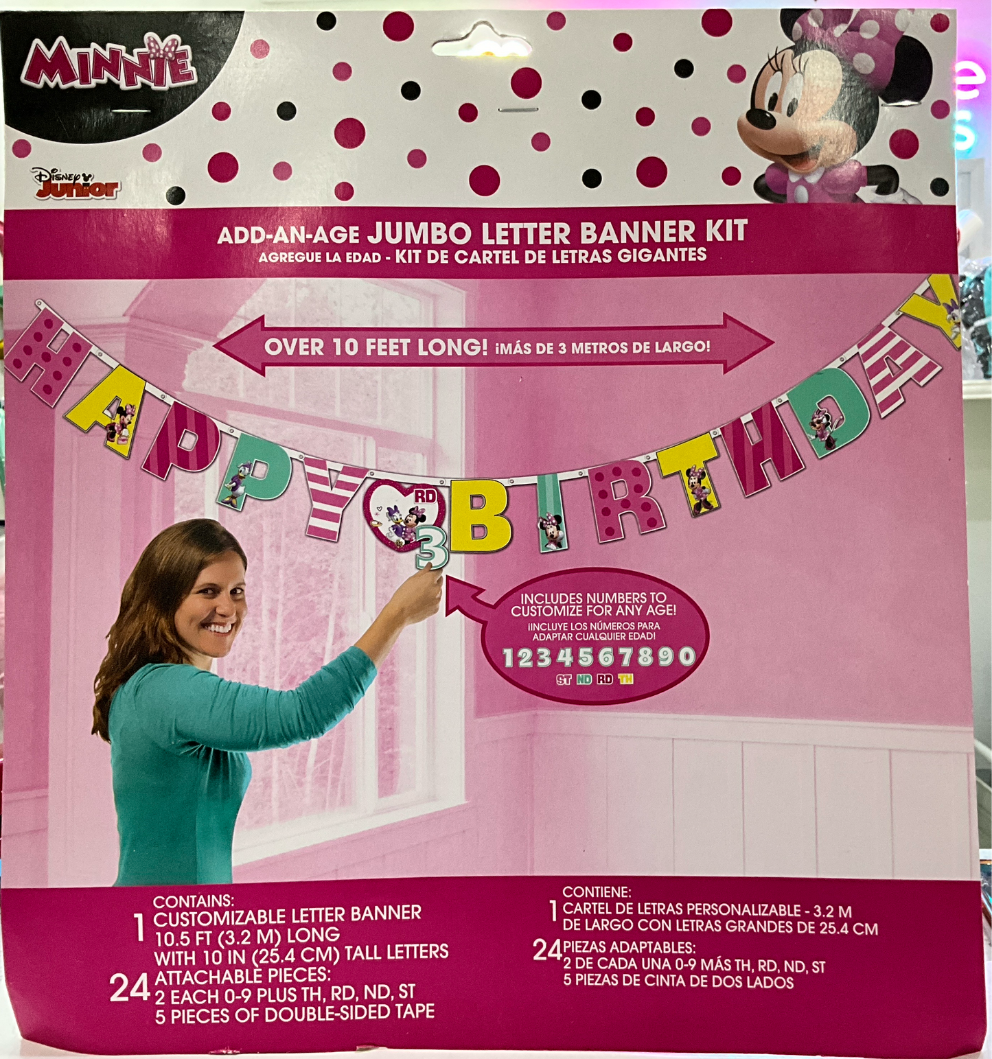 MINNIE MOUSE ADD-AN-AGE JUMBO BANNER KIT