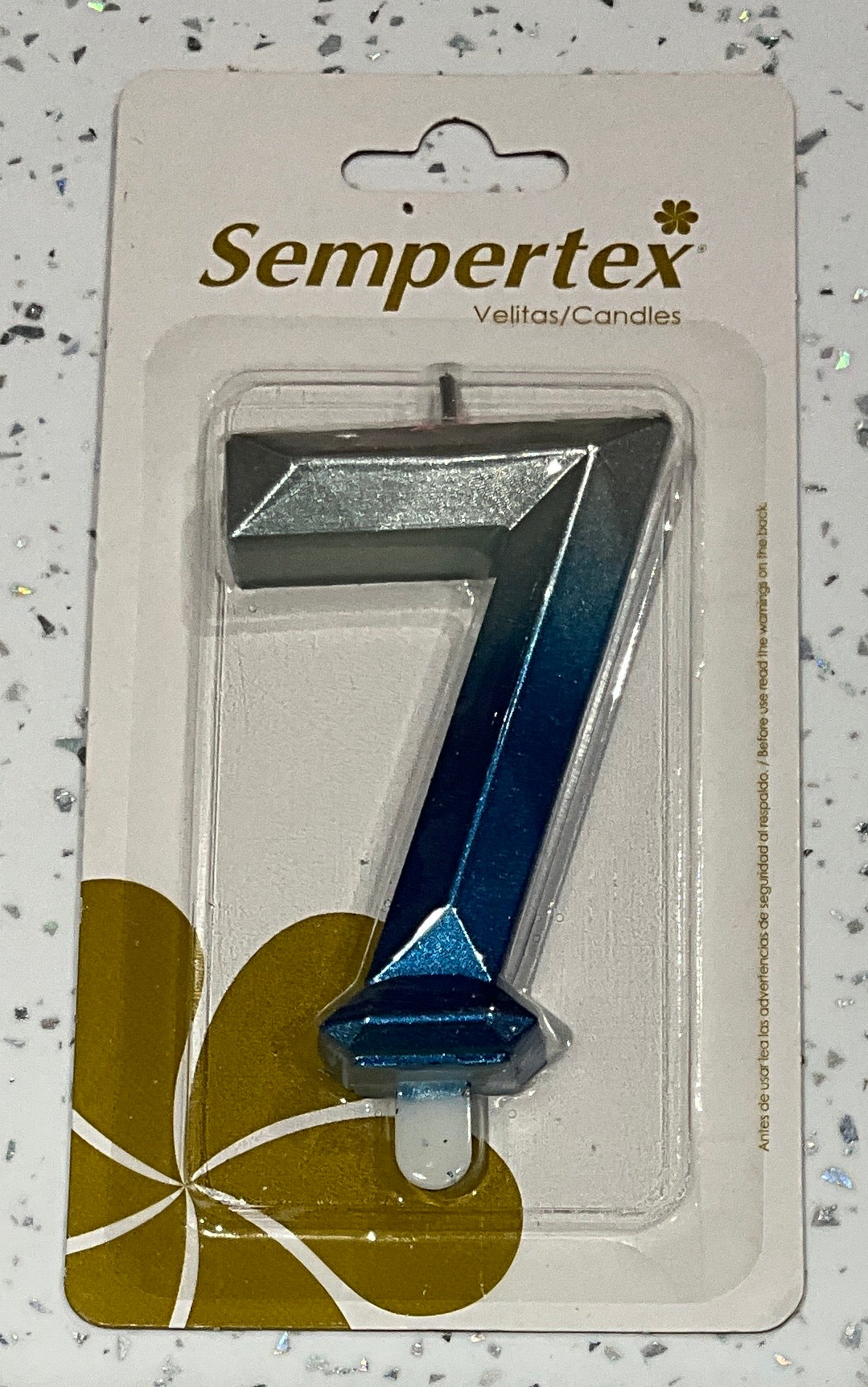 Sempertex CANDLES #7 silver-blue