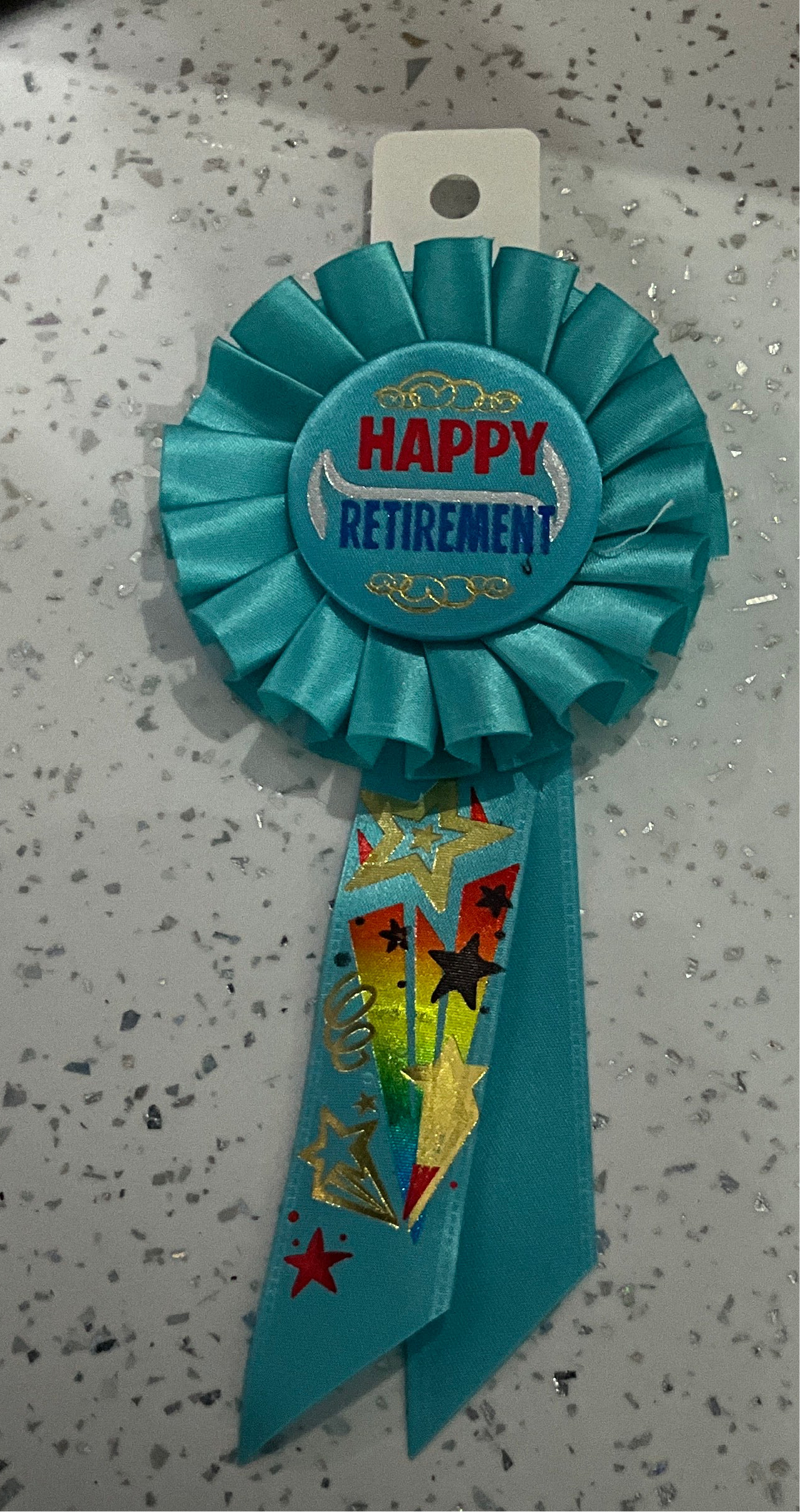 HAPPY RETIREMENT AWARD RIBBON
