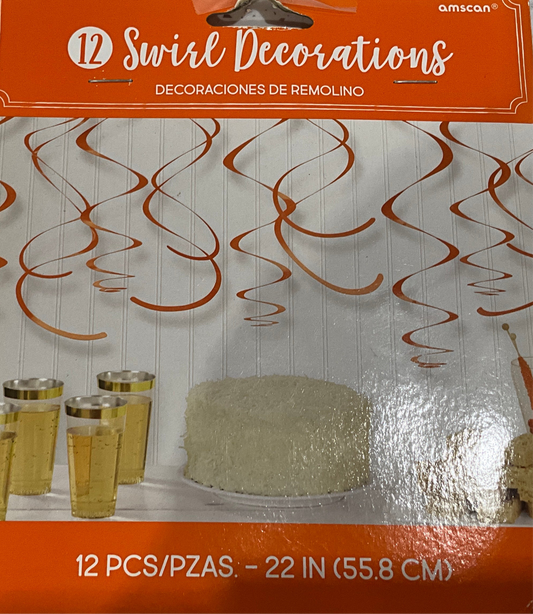 Swirl decorations Orange