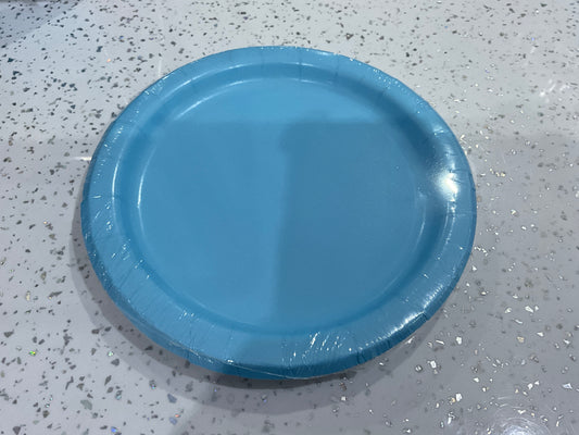 Platos azul claro