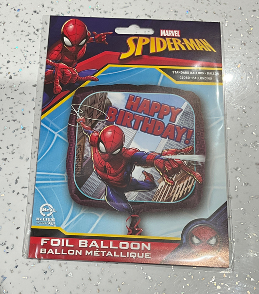 Mylar 18” Spiderman HAPPY BIRTHDAY