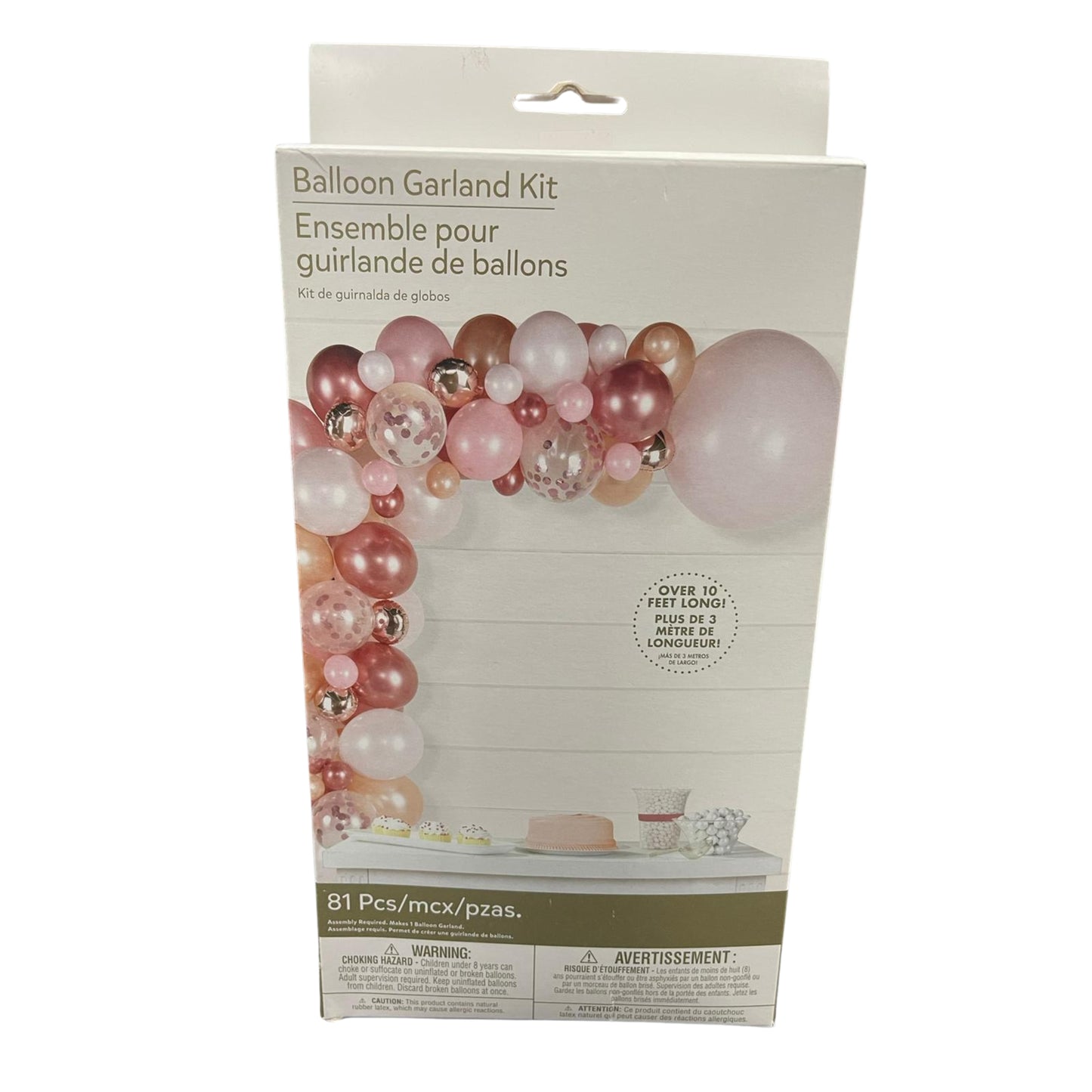 Blush Birthday Balloon Garland Kit, 81 Pieces