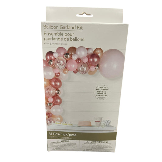 Blush Birthday Balloon Garland Kit, 81 Pieces