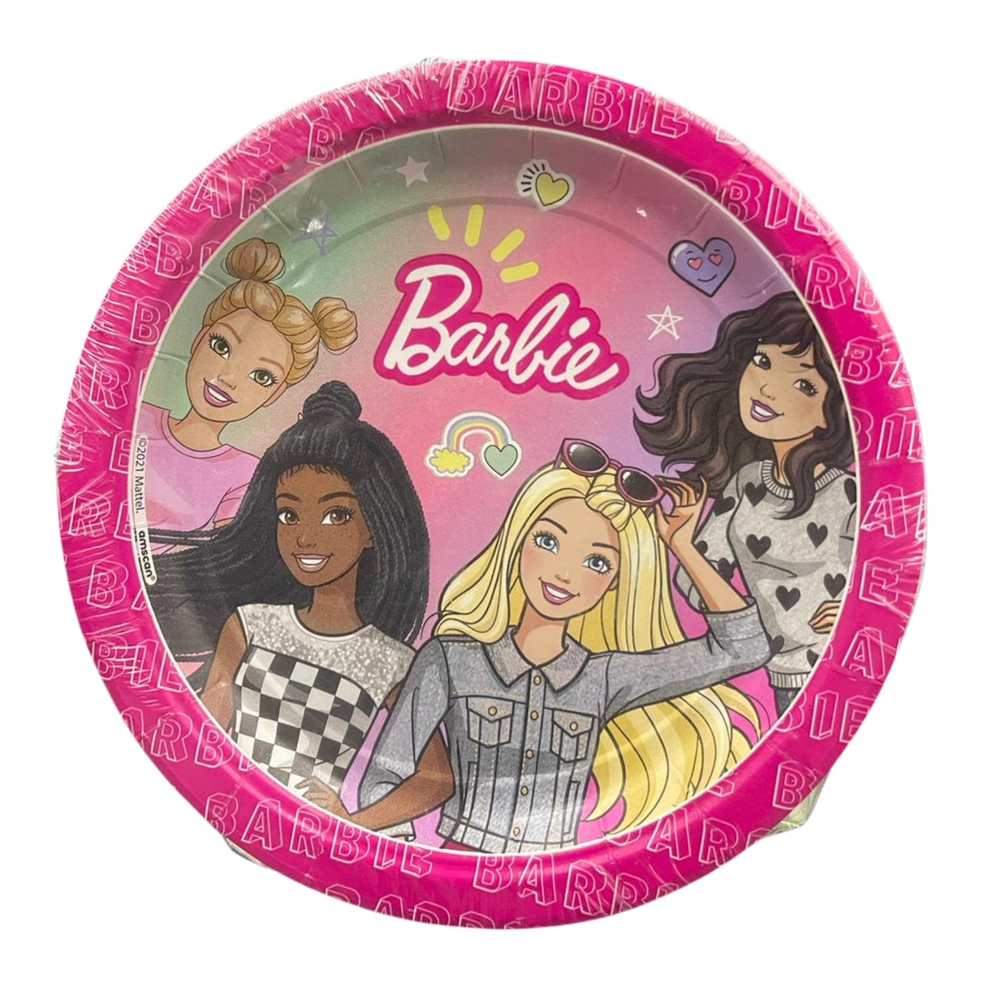 Barbie Dream Plates, 8 Pieces, 7 in x 7 in