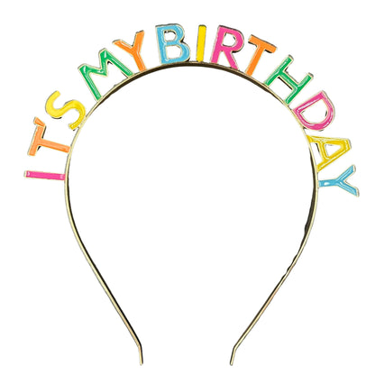 Diadema “It’s My Birthday” de Bright Triangle, 1 Pieza, One Size