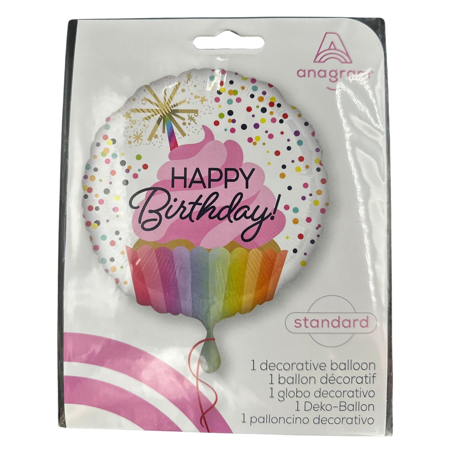 Bright Triangle Mylar Balloon, 1 Piece, 17 in