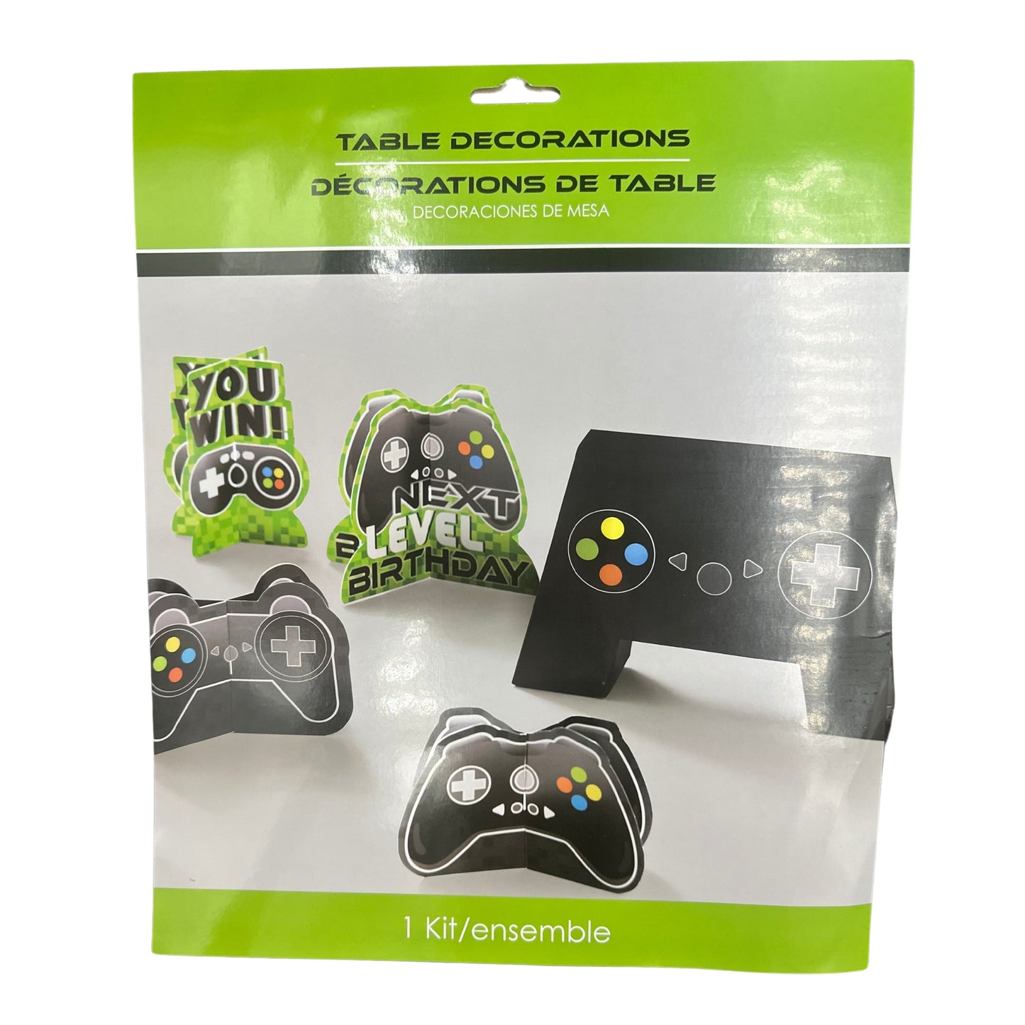 Kit de Centro de Mesa de Videojuegos, 5 Piezas