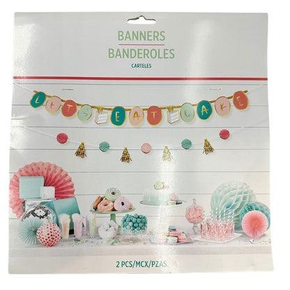 Kit de Banners de Happy Cake, 2 Piezas, 5.4 ft / 5.6 ft