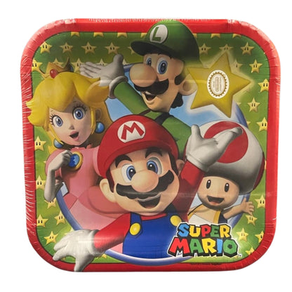 Platos de Mario Bros, 8 Piezas, 7 in