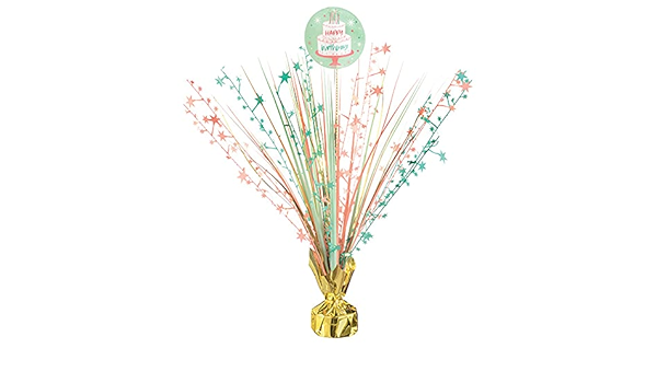 Happy Cake Spray Centerpiece, 1 Piece, 18 in