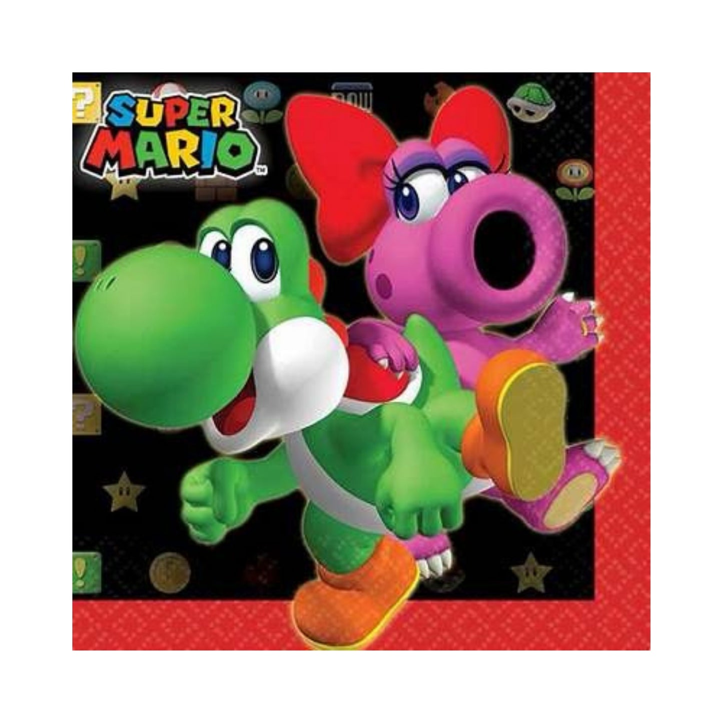 Mario Bros Napkins, 16 Pieces