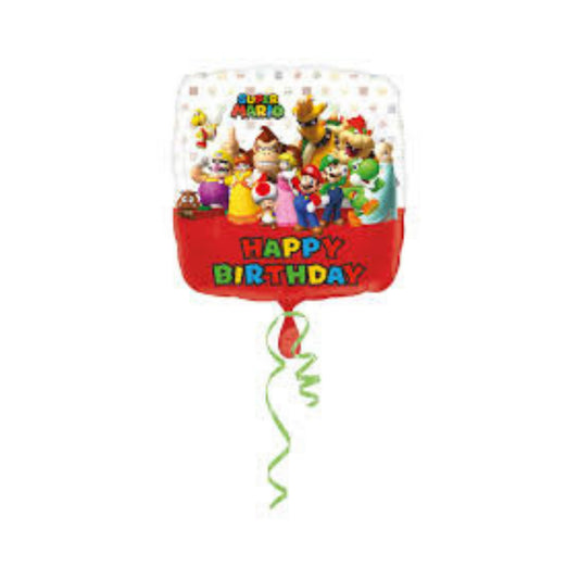 Mario Bros Mylar Balloon, 1 Piece, 22 in