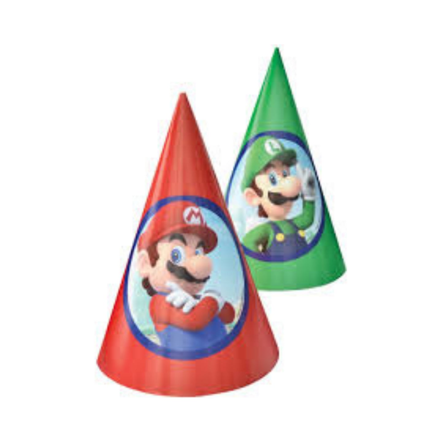 Mario Bros Hats, 8 Pieces