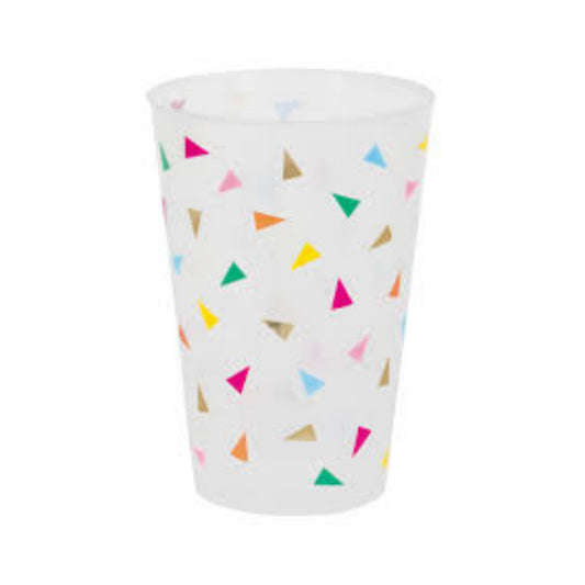 Bright Triangle Plastic Cups, 6 Pieces, 16 oz