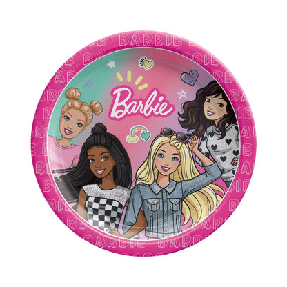 Barbie Dream Plates, 8 Pieces, 7 in x 7 in