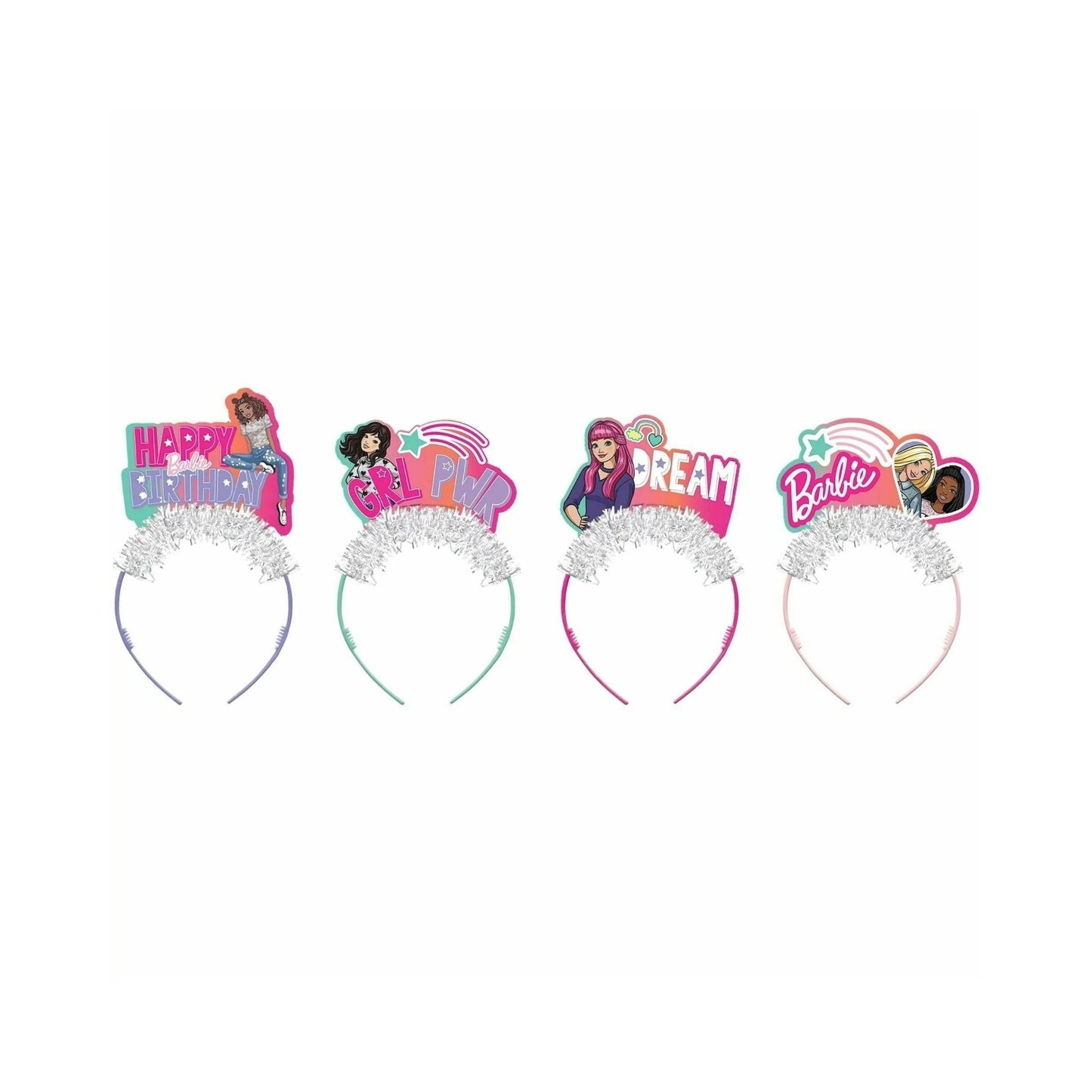 Barbie Dream Headbands, 4 Pieces, One Size