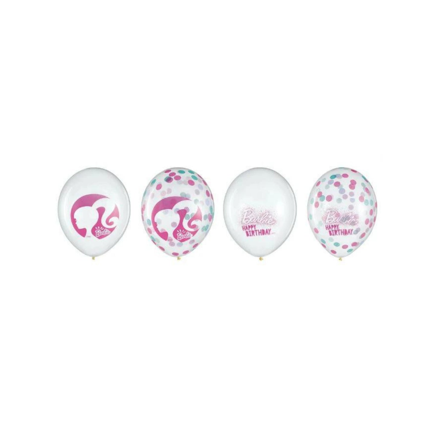 Barbie Dream Latex Balloons, 6 Pieces, 12 in