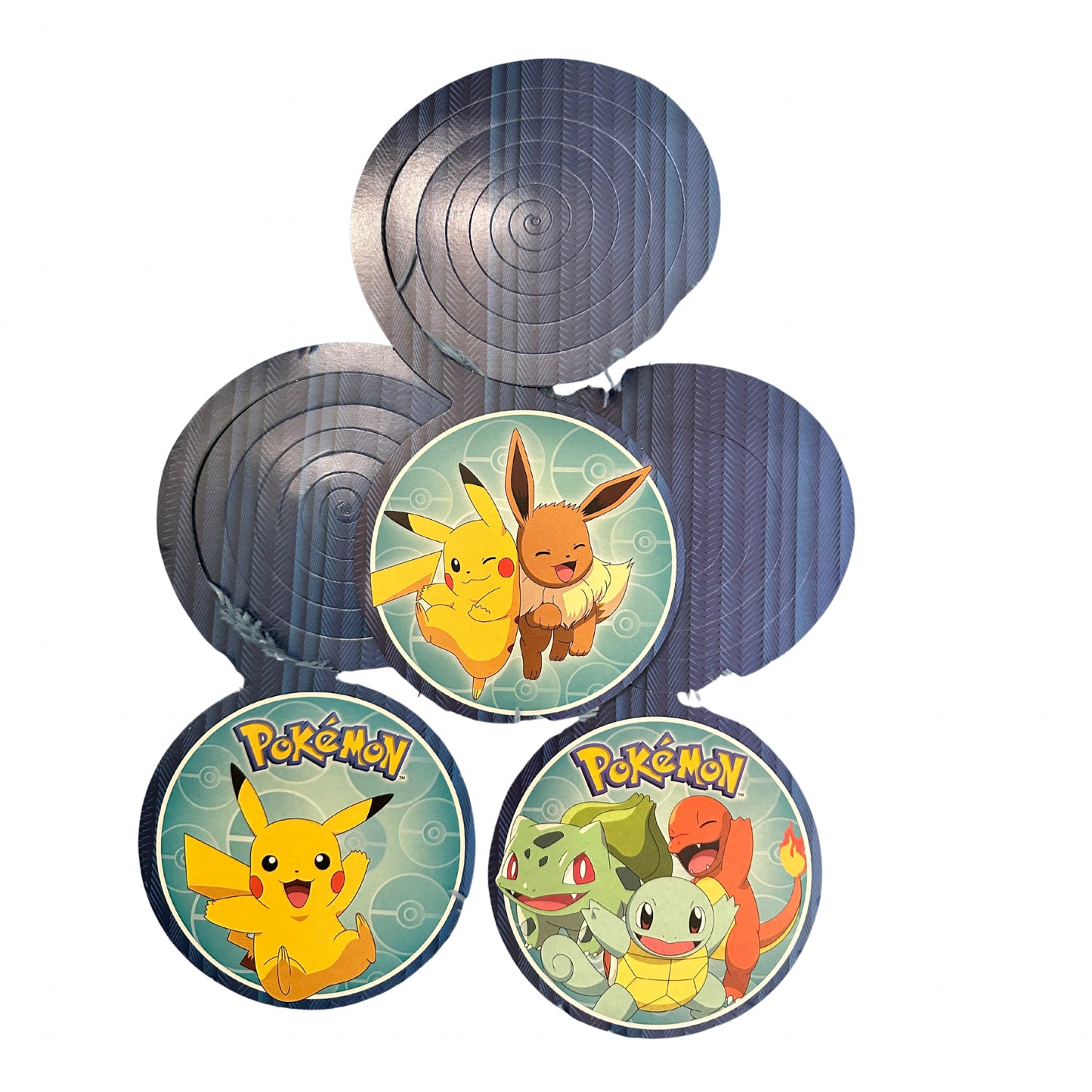 Pokémon Swirl Decorations, 12 Pieces