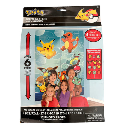 Pokémon Scene Set, 16 Pieces, 27.8 in x 40.1 in